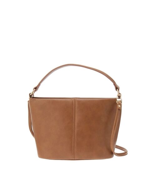 LAGUNAMOON（ラグナムーン）の「フェイクオイルレザー2WAYバッグ（ハンドバッグ・レディース・ブラウン/キャメル・FREE）」の14枚目の写真