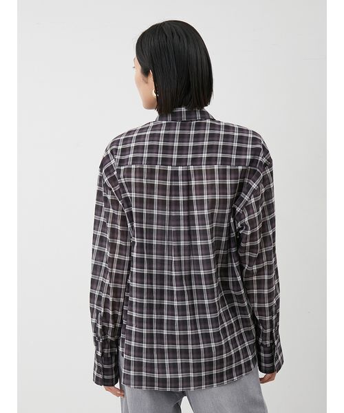 セール】2wayシャツ衿シアーボウタイブラウス（シャツ/ブラウス