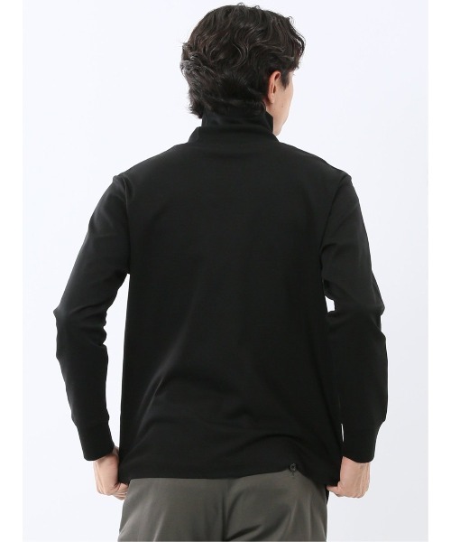 TAKA-Q(タカキュー)の「Tシャツ メンズ 長袖 ストレッチ 綿 コットン 無地 シルケット スムス タートルネック ドレスT(Tシャツ/カットソー・メンズ・ホワイト/ネイビー/ブラック/ブラウン・MEDIUM/X-LARGE/LARGE)」の5枚目の写真