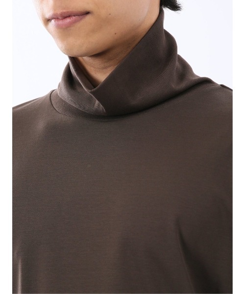 TAKA-Q(タカキュー)の「Tシャツ メンズ 長袖 ストレッチ 綿 コットン 無地 シルケット スムス タートルネック ドレスT(Tシャツ/カットソー・メンズ・ホワイト/ネイビー/ブラック/ブラウン・MEDIUM/X-LARGE/LARGE)」の12枚目の写真