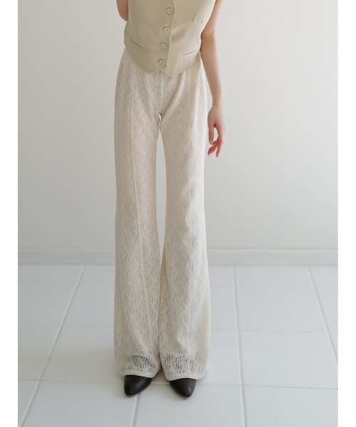 celon（セロン）の「flared lace pants（その他パンツ・レディース・アイボリー系・FREE）」の12枚目の写真