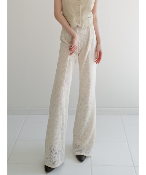 celon（セロン）の「flared lace pants（その他パンツ・レディース・アイボリー系・FREE）」の11枚目の写真