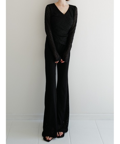 celon（セロン）の「flared lace pants（その他パンツ・レディース・アイボリー系・FREE）」の3枚目の写真