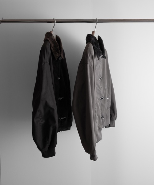 RUUBON(ルーボン)の「【RUUBON】 fireman N-1 deck jacket / ファイヤーマンN-1デッキジャケット(ブルゾン・メンズ・グレー/ブラック・S/M/L)」の9枚目の写真