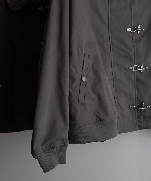RUUBON(ルーボン)の「【RUUBON】 fireman N-1 deck jacket / ファイヤーマンN-1デッキジャケット(ブルゾン・メンズ・グレー/ブラック・S/M/L)」の13枚目の写真