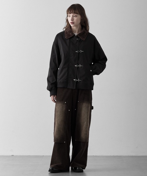 RUUBON(ルーボン)の「【RUUBON】 fireman N-1 deck jacket / ファイヤーマンN-1デッキジャケット(ブルゾン・メンズ・グレー/ブラック・S/M/L)」の21枚目の写真