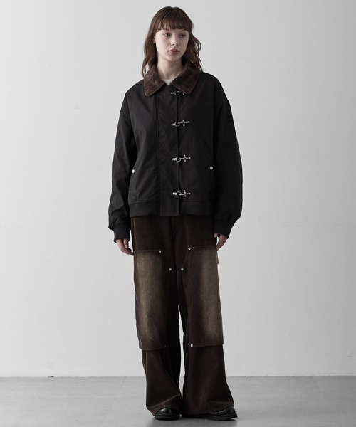 RUUBON(ルーボン)の「【RUUBON】 fireman N-1 deck jacket / ファイヤーマンN-1デッキジャケット(ブルゾン・メンズ・グレー/ブラック・S/M/L)」の22枚目の写真