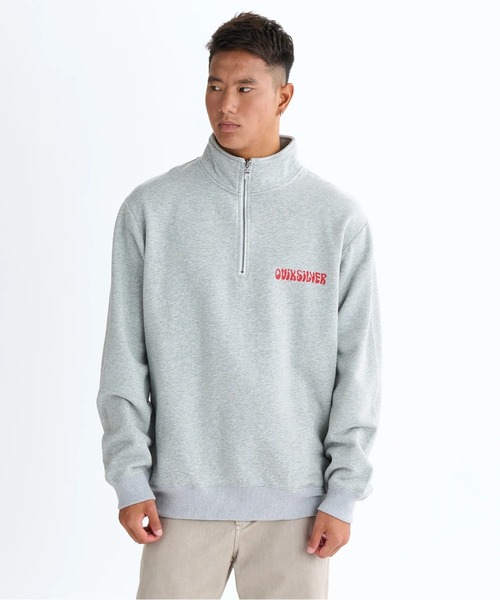 Quiksilver(クイックシルバー)の「SUN FLOW SWEAT HZ/クイックシルバーハーフジップスウェット(スウェット・メンズ・ベージュ/グレー/ブラック・X-LARGE/LARGE/MEDIUM)」の3枚目の写真