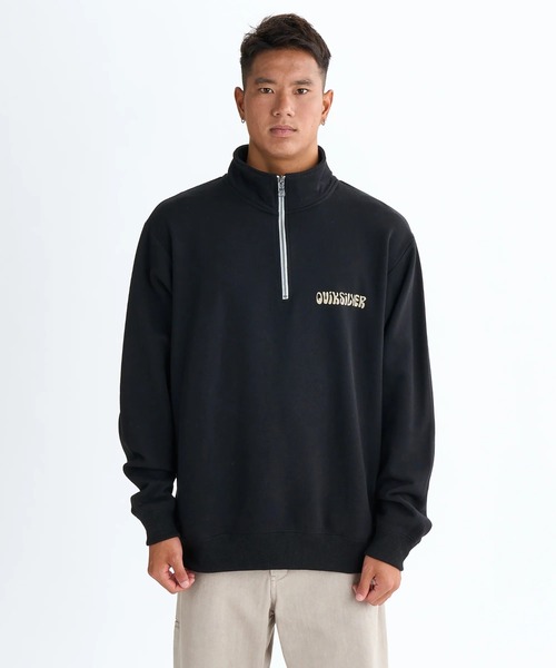 Quiksilver(クイックシルバー)の「SUN FLOW SWEAT HZ/クイックシルバーハーフジップスウェット(スウェット・メンズ・ベージュ/グレー/ブラック・X-LARGE/LARGE/MEDIUM)」の2枚目の写真