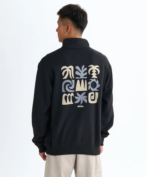 Quiksilver(クイックシルバー)の「SUN FLOW SWEAT HZ/クイックシルバーハーフジップスウェット(スウェット・メンズ・ベージュ/グレー/ブラック・X-LARGE/LARGE/MEDIUM)」の4枚目の写真