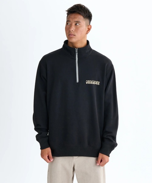 Quiksilver(クイックシルバー)の「SUN FLOW SWEAT HZ/クイックシルバーハーフジップスウェット(スウェット・メンズ・ベージュ/グレー/ブラック・X-LARGE/LARGE/MEDIUM)」の6枚目の写真