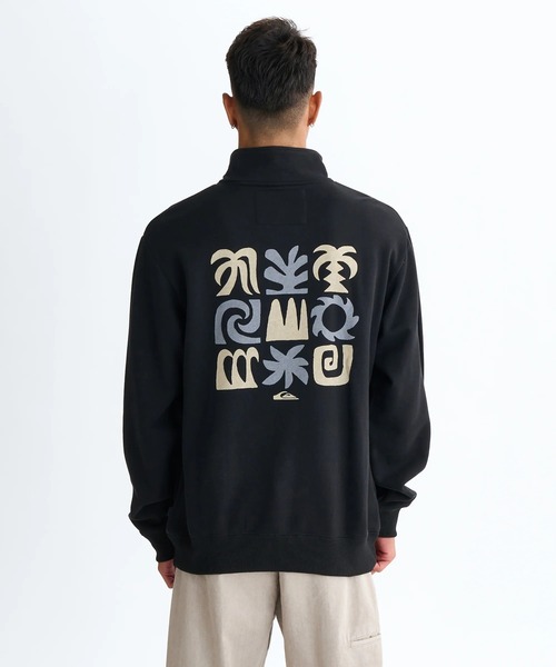 Quiksilver(クイックシルバー)の「SUN FLOW SWEAT HZ/クイックシルバーハーフジップスウェット(スウェット・メンズ・ベージュ/グレー/ブラック・X-LARGE/LARGE/MEDIUM)」の7枚目の写真