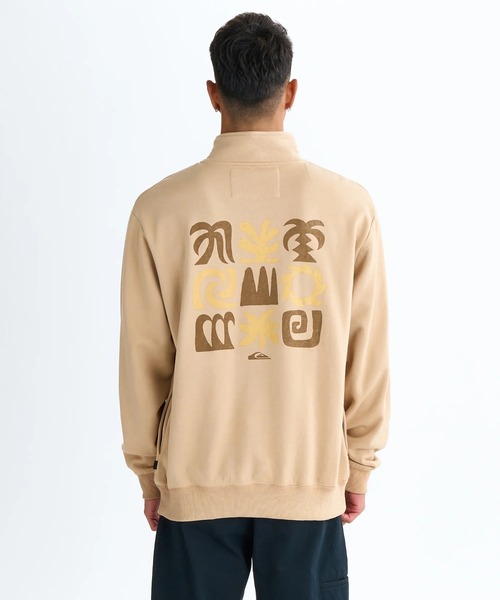 Quiksilver(クイックシルバー)の「SUN FLOW SWEAT HZ/クイックシルバーハーフジップスウェット(スウェット・メンズ・ベージュ/グレー/ブラック・X-LARGE/LARGE/MEDIUM)」の9枚目の写真