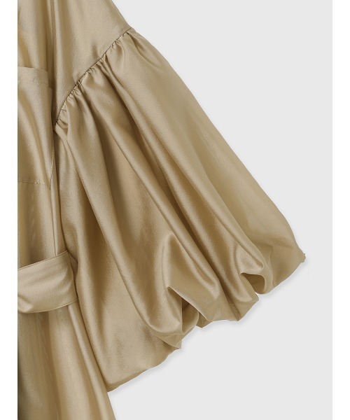 シルクタッチオーガンワンピース（ドレス）｜anuans（アニュアンス）の