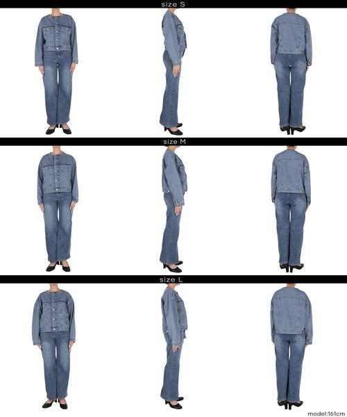 セール】ショートデニムジャケット（デニムジャケット）｜coca