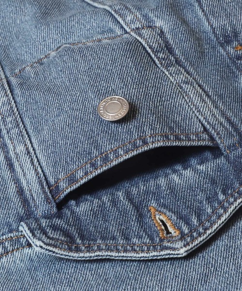 デニムジャケット・こここページ コカ coca ビッグシルエットデニムジャケット （Blue） -ファッション