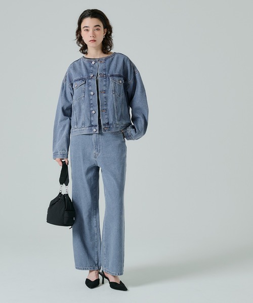 デニムジャケット・こここページ セール】ショートデニムジャケット（デニムジャケット）｜coca