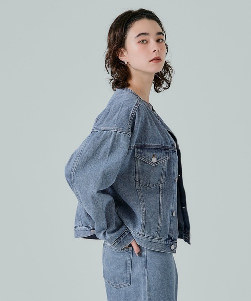デニムジャケット・こここページ セール】ショートデニムジャケット（デニムジャケット）｜coca