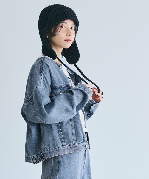 セール】ショートデニムジャケット（デニムジャケット）｜coca