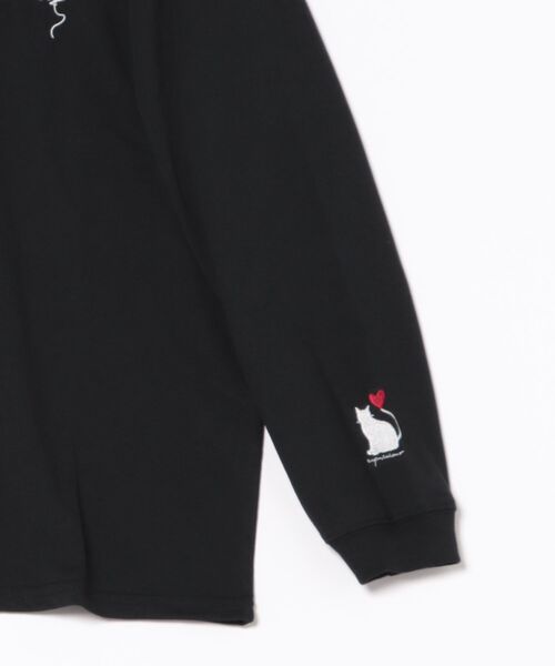 ８(eight)（エイト）の「ハートロゴワイドシルエットロンT（Tシャツ/カットソー・メンズ・ホワイト/ブラック/スミクロ・MEDIUM/LARGE/X-LARGE）」の5枚目の写真