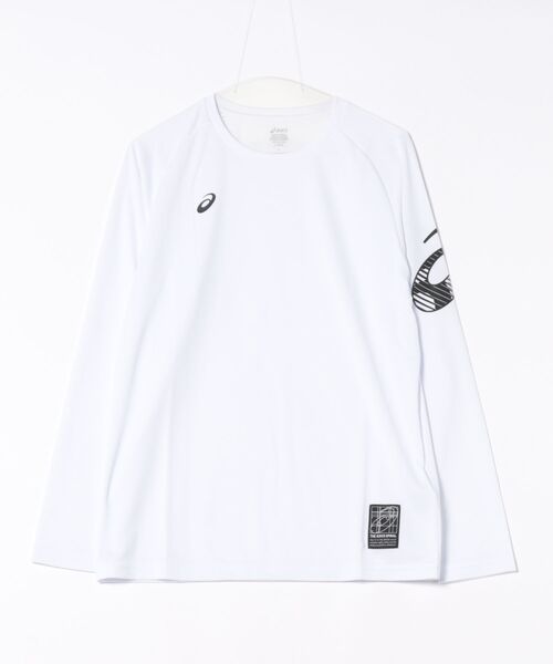 ASICS(アシックス)の「《ASICS》ドライナガソデシャツ(Tシャツ/カットソー・メンズ・ブラック×レッド/ブラック×ホワイト/ホワイト/ネイビー・S/M/L/XL)」の2枚目の写真