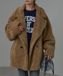 r.（アールドット）の「テディボア　ミドルコート（ピーコート）」