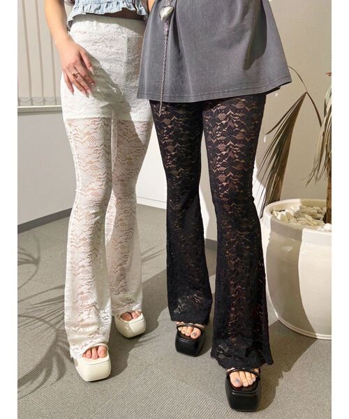 EVRIS（エヴリス）の「レースフレアパンツ（その他パンツ・レディース・ホワイト/ブルー/ブラック・SMALL/MEDIUM）」の22枚目の写真