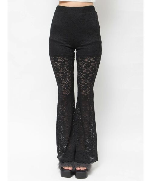 EVRIS（エヴリス）の「レースフレアパンツ（その他パンツ・レディース・ホワイト/ブルー/ブラック・SMALL/MEDIUM）」の4枚目の写真