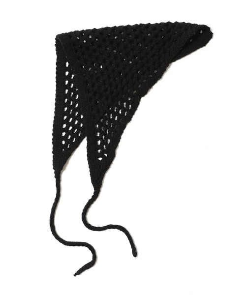 ANAP（アナップ）の「透かし編みニット バブーシュカ（ニットキャップ/ビーニー・レディース・ブラック/ブラウン・F）」の11枚目の写真