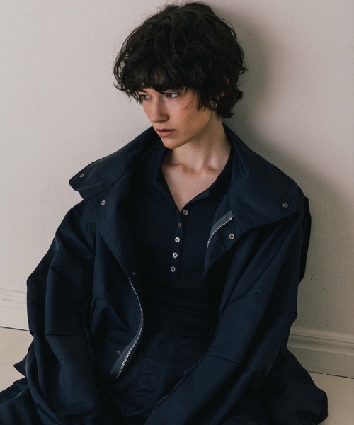 CREDONA（クレドナ）の「SOHO M-65 FIELD JACKET/ソホM-65フィールドジャケット（ミリタリージャケット・レディース・アイボリー/ネイビー・FREE）」の6枚目の写真
