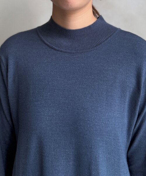 Chez toi(シェトワ)の「クロスプルオーバー×ニットワンピース(ワンピース・レディース・ブルー/グレイッシュベージュ/ブラック・FREE)」の17枚目の写真