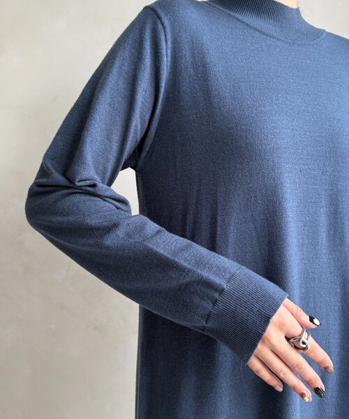Chez toi(シェトワ)の「クロスプルオーバー×ニットワンピース(ワンピース・レディース・ブルー/グレイッシュベージュ/ブラック・FREE)」の21枚目の写真