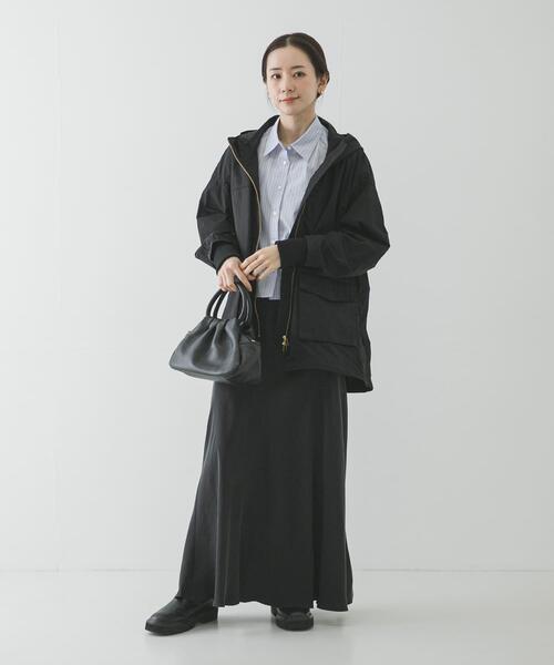 URBAN RESEARCH（アーバンリサーチ）の「コットンナイロンマウンテンパーカー（マウンテンパーカー・レディース・ベージュ/ブラック/チャコールグレー・FREE）」の7枚目の写真