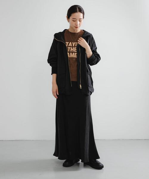 URBAN RESEARCH（アーバンリサーチ）の「コットンナイロンマウンテンパーカー（マウンテンパーカー・レディース・ベージュ/ブラック/チャコールグレー・FREE）」の9枚目の写真