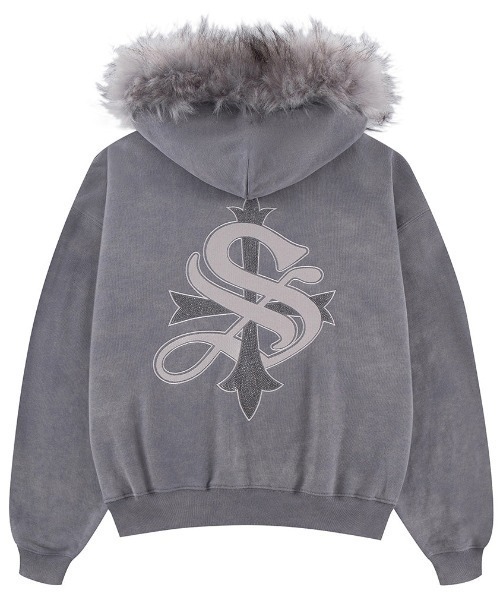 A'GEM/9 × .kom 『SUPPLIER/サプライヤー』 FAUX FUR CROSS ZIP