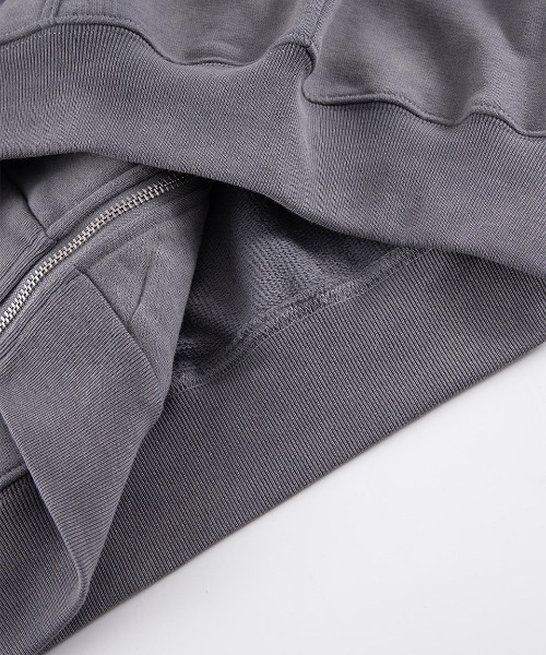 SUPPLIER(サプライヤー)の「A'GEM/9 × .kom 『SUPPLIER/サプライヤー』 FAUX FUR CROSS ZIP HOODIE/フォーファークロスジップフーディ―(パーカー・メンズ・グレー/ブラック/マルチ・LARGE/X-LARGE)」の14枚目の写真