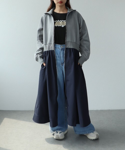 Cepica（セピカ）の「【MARECHAL TERRE】ジップブルゾンワンピース（ワンピース・レディース・グレー・FREE）」の8枚目の写真