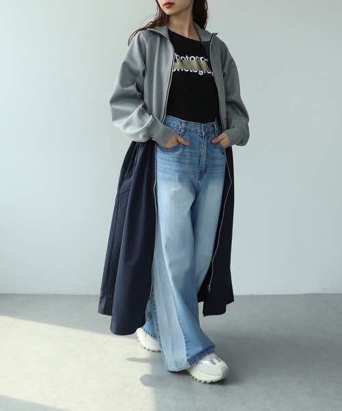 Cepica（セピカ）の「【MARECHAL TERRE】ジップブルゾンワンピース（ワンピース・レディース・グレー・FREE）」の10枚目の写真