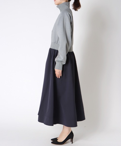 Cepica（セピカ）の「【MARECHAL TERRE】ジップブルゾンワンピース（ワンピース・レディース・グレー・FREE）」の15枚目の写真