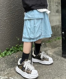 XU（エックスユー）の「デニムハーフパンツ（デニムパンツ）」