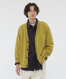 MARGARET HOWELL オリーブグリーン カーディガン L MARGARET HOWELL（マーガレットハウエル）の「LINEN COTTON SILK