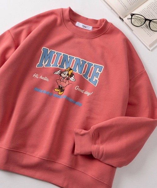 Disney（ディズニー）の「【71】【Disney/ディズニー】ミッキーマウス／ベイマックス／ドナルドダック／チップ＆デール 裏起毛 スウェット（スウェット・レディース・イエロー/ピンク/アッシュ/ネイビー/パープル/ベージュ/ダークグレー/ミント/マスタード/ブラック/グレー/クリーム・L/M）」の12枚目の写真