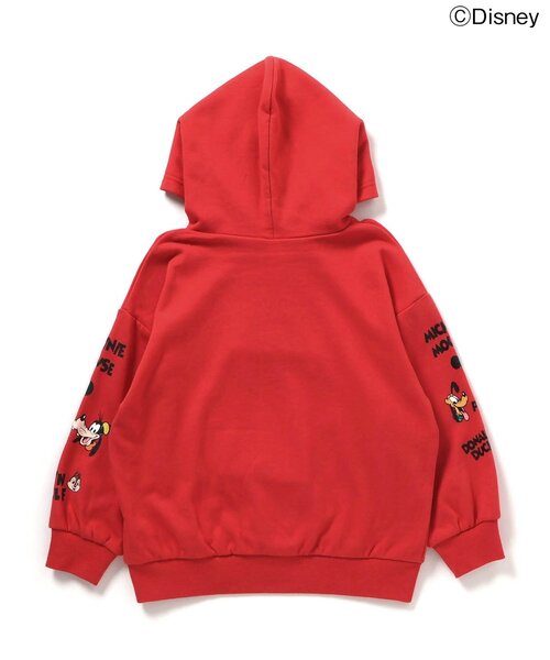 Disney（ディズニー）の「WEB限定 ディズニーキャラクター/かぶりパーカー（パーカー・キッズ・レッド/オフホワイト・110/100/90/80/140/130/120）」の7枚目の写真