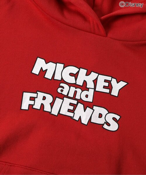 Disney（ディズニー）の「WEB限定 ディズニーキャラクター/かぶりパーカー（パーカー・キッズ・レッド/オフホワイト・110/100/90/80/140/130/120）」の9枚目の写真