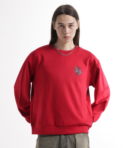 セール】FROLAコラージュバックプリントスウェット(HARE)（スウェット