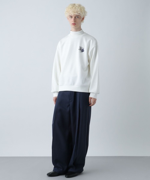HARE（ハレ）の「FROLAコラージュバックプリントスウェット(HARE)（スウェット・メンズ・オレンジ/ブラック/ホワイト/レッド・MEDIUM/SMALL）」の5枚目の写真