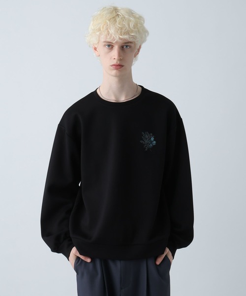 セール】FROLAコラージュバックプリントスウェット(HARE)（スウェット