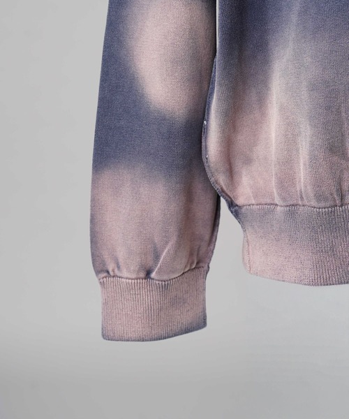 MAISON SPECIAL（メゾンスペシャル）の「《UNISEX》Gradation Dye Prime-Over Crew Neck Knit Pullover/グラデーションダイプライムオーバークルーネックニットプルオーバー【MAISON SPECIAL/メゾンスペシャル】（ニット/セーター・メンズ・ピンク/ブラック/ライトブルー・0/1/2）」の6枚目の写真