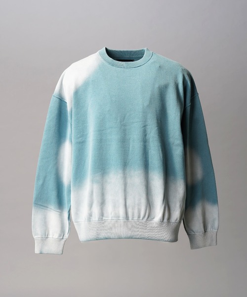 UNISEX》Gradation Dye Prime-Over Crew Neck Knit Pullover