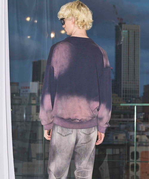 MAISON SPECIAL（メゾンスペシャル）の「《UNISEX》Gradation Dye Prime-Over Crew Neck Knit Pullover/グラデーションダイプライムオーバークルーネックニットプルオーバー【MAISON SPECIAL/メゾンスペシャル】（ニット/セーター・メンズ・ピンク/ブラック/ライトブルー・0/1/2）」の16枚目の写真